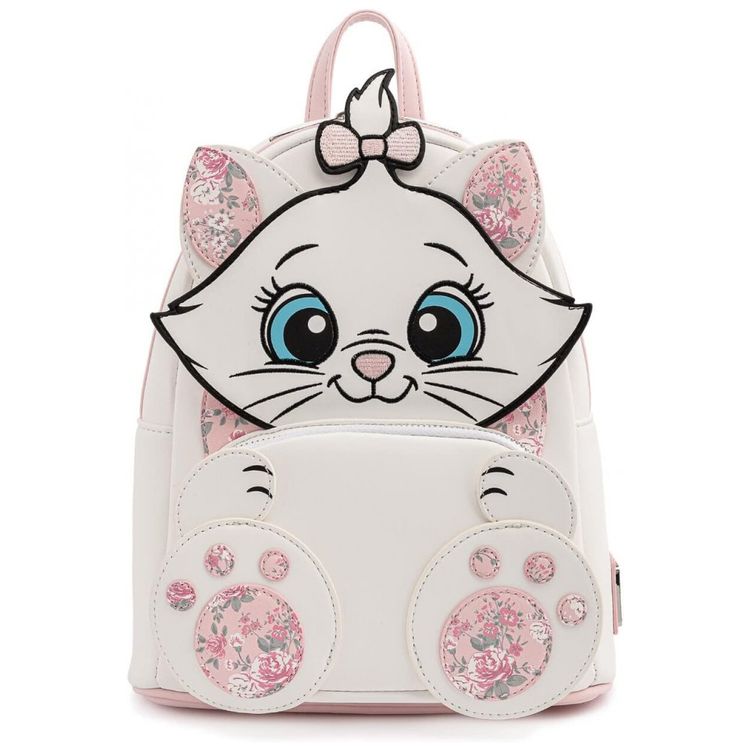 Mochila-Escolar-Infantil-Loungefly-Disney-Marie-Floral-para-foto-0