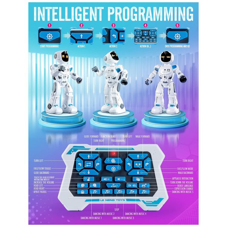 Robo-Programavel-Inteligente-Toylefun-Emoji-com-Controle-foto-4