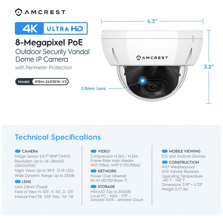 Amcrest-UltraHD-4K-8MP-Camera-de-Seguranca-Amcrest-UltraHD-foto-4