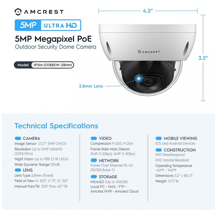 Camera-de-Seguranca-Amcrest-5MP-POE-a-Prova-dAgua-IP67-e-foto-3
