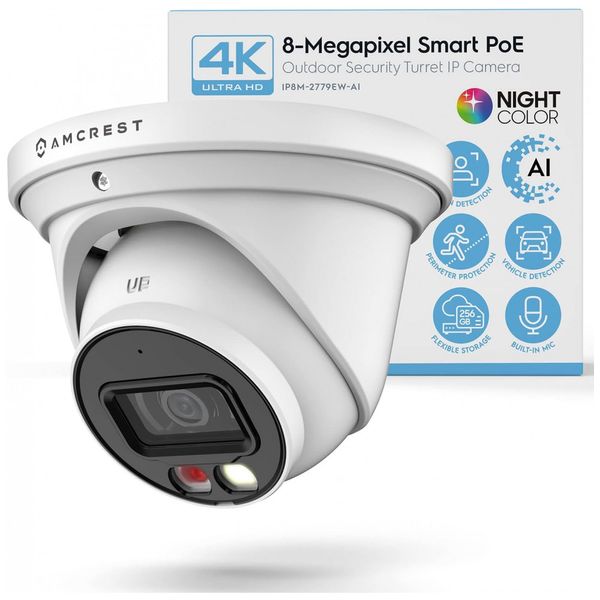 Camera-de-Seguranca-Amcrest-4K-com-Microfone-Embutido-e-foto-0