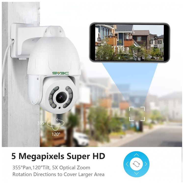 Camera-de-Seguranca-com-Fio-IP-SV3C-5MP-Zoom-Optico-5X-IP66-foto-1