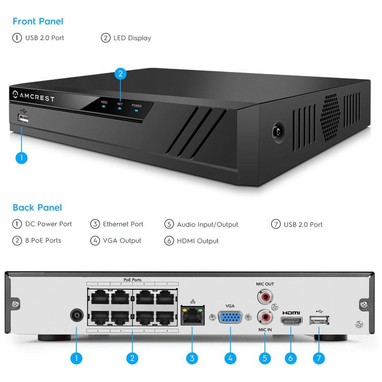 Sistema-de-Camera-de-Seguranca-sem-Fio-4K-IP-PoE-Amcrestcom-foto-2