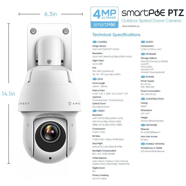 Camera-de-Seguranca-IP-PoE-Amcrest-4MP-com-25x-de-Zoom-foto-2
