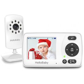 Baba-Eletronica-HelloBaby-com-Camera-Audio-Visao-Noturna-e-foto-0