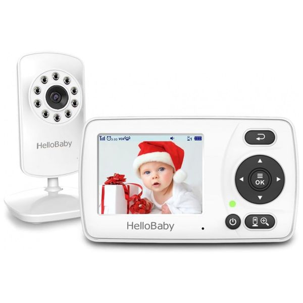 Baba-Eletronica-HelloBaby-com-Camera-Audio-Visao-Noturna-e-foto-0