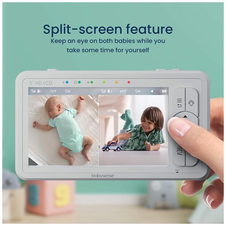 Baba-Eletronica-Babysense-com-2-Cameras-HD-Luz-Noturna-foto-1