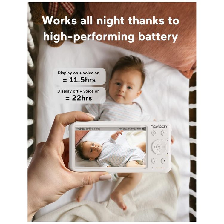 Baba-Eletronica-Momcozy-Monitor-HD-1080P-com-Camera-Video-e-foto-2