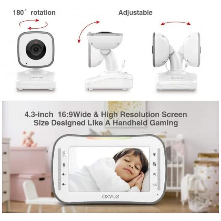 Baba-Eletronica-Axvue-com-Monitor-2-Cameras-Visao-Noturna-foto-3