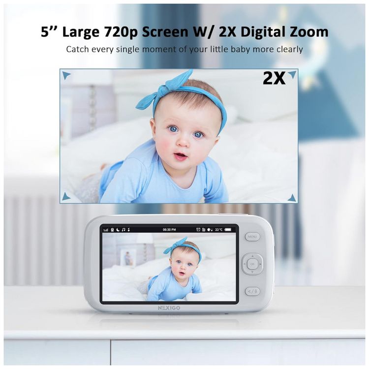 Baba-Eletronica-NexiGo-com-4-Cameras-2-Vias-de-Audio-foto-1