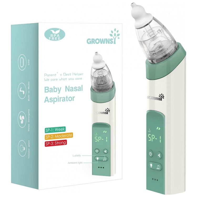 Aspirador-Nasal-Eletrico-para-Bebe-GROWNSY-Recarregavel-e-foto-0