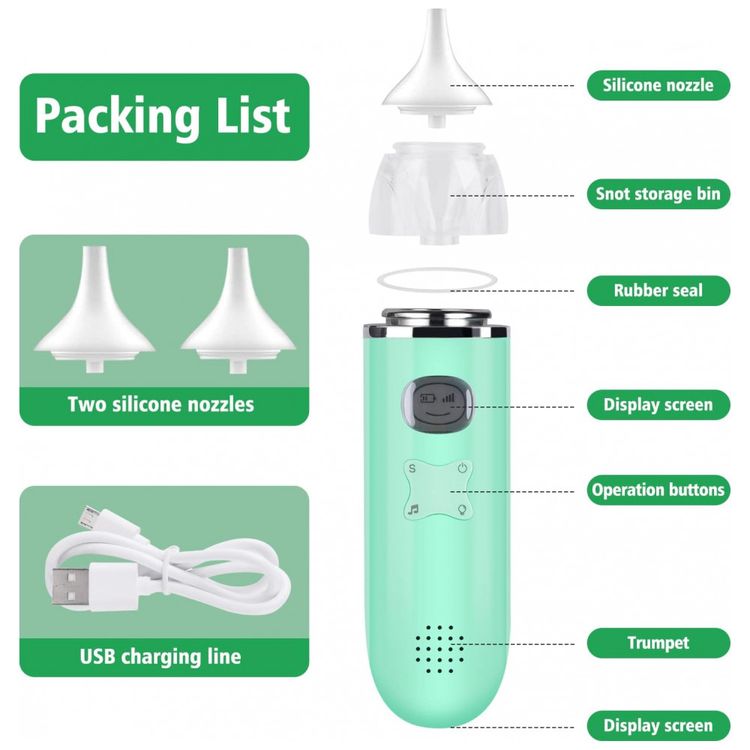 Aspirador-Nasal-Eletrico-para-Bebe-FITCONN-Recarregavel-com-foto-1