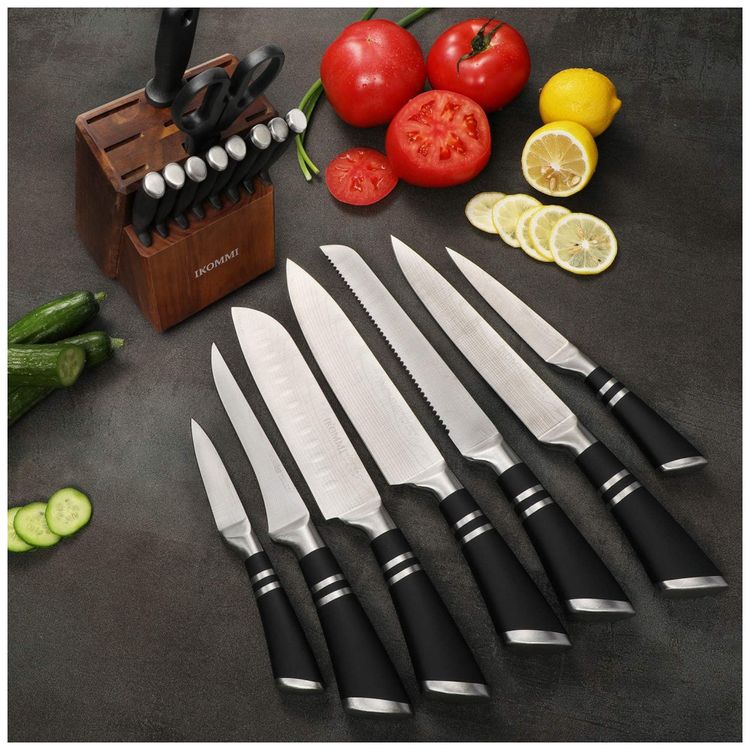Conjunto-de-Facas-IKOMMI-em-Aco-Inoxidavel-com-Afiador-foto-4