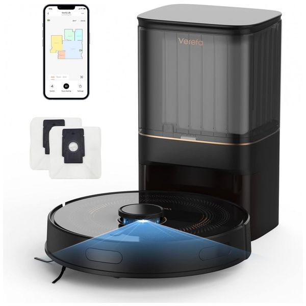 Aspirador-de-Po-Robo-Verefa-com-Conexao-via-APP-WI-FI-Auto-foto-0