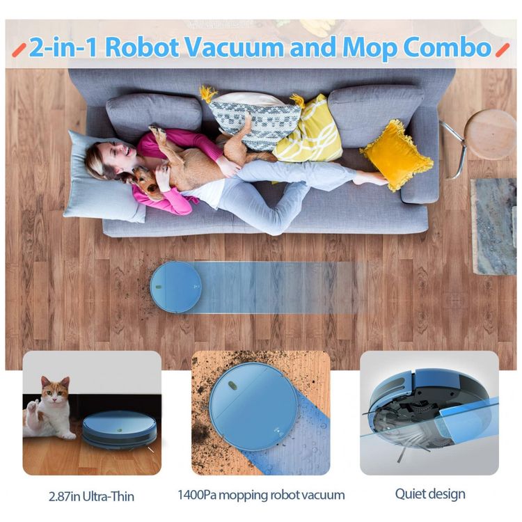Aspirador-de-Po-Robo-ZCWA-com-Controle-Remoto-e-Conexao-WI-foto-1