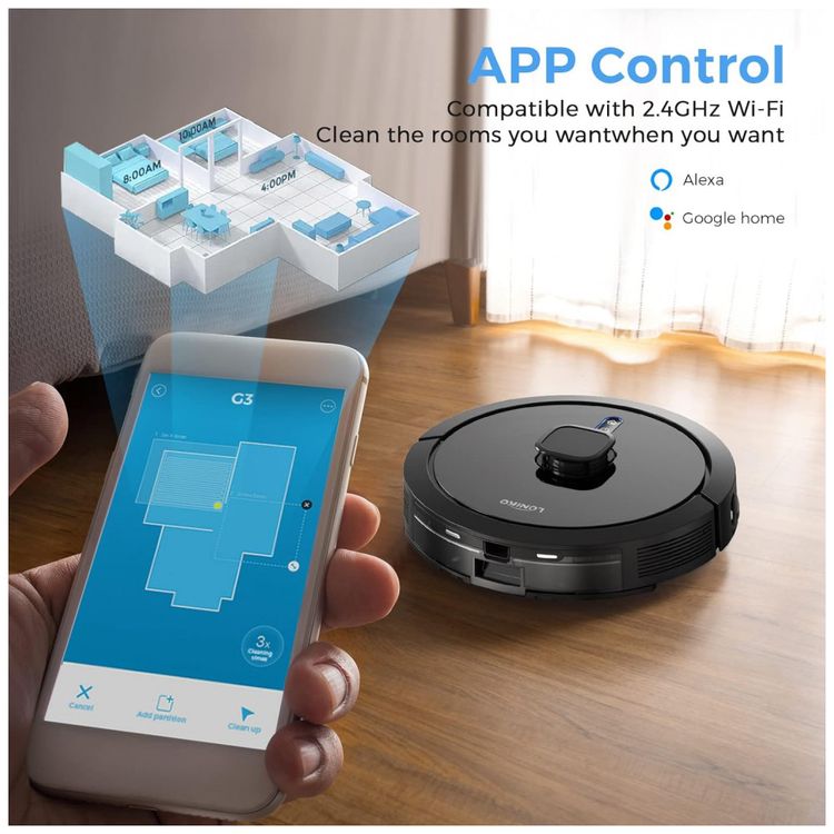 Aspirador-de-Po-Robo-LONIKO-com-Conexao-via-APP-WI-FI-Auto-foto-3