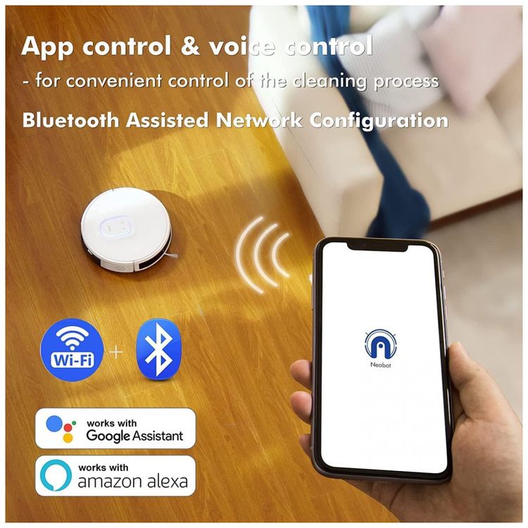 Aspirador-de-Po-Robo-Neabot-Q11-com-Conexao-via-APP-WI-FI-foto-1