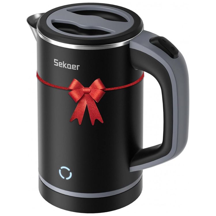 Mini-Chaleira-Eletrica-Sekaer-800mL-em-Aco-Inoxidavel-com-foto-0