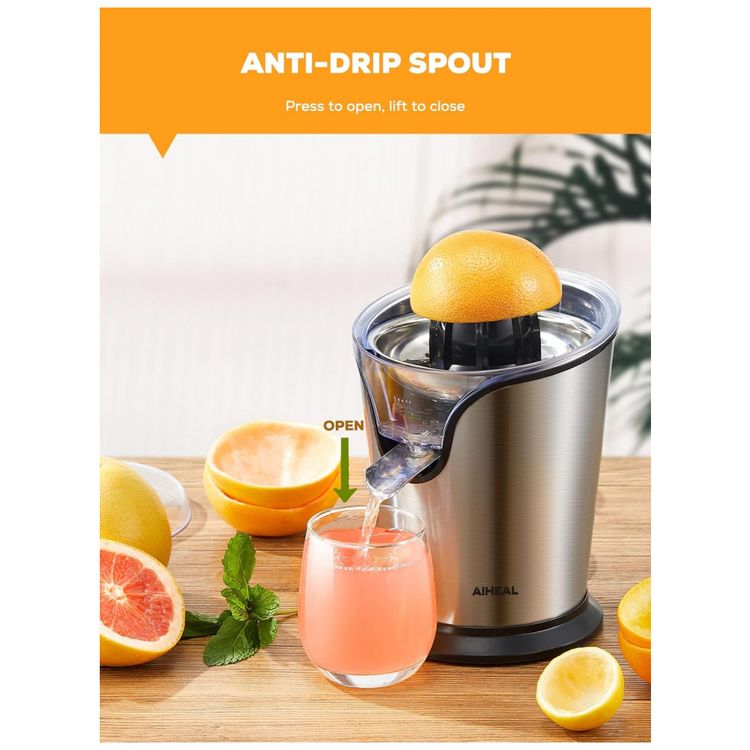Espremedor-Eletrico-de-Frutas-AIHEAL-em-Aco-Inoxidavel-e-foto-5