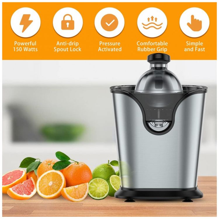 Espremedor-Eletrico-de-Frutas-Ainclte-em-Aco-Inoxidavel-e-foto-1