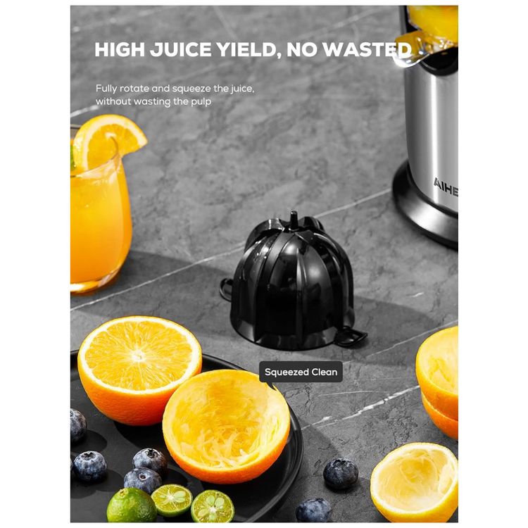 Espremedor-Eletrico-de-Frutas-AIHEAL-em-Aco-Inoxidavel-e-foto-3