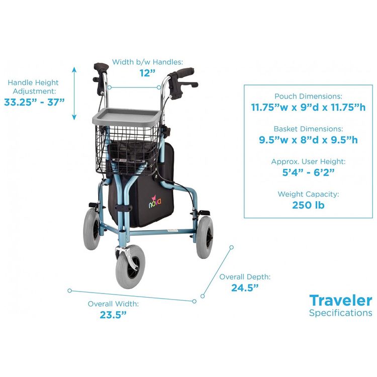Andador-Adulto-Idoso-3-Rodas-NOVA-Medical-Products-com-foto-2