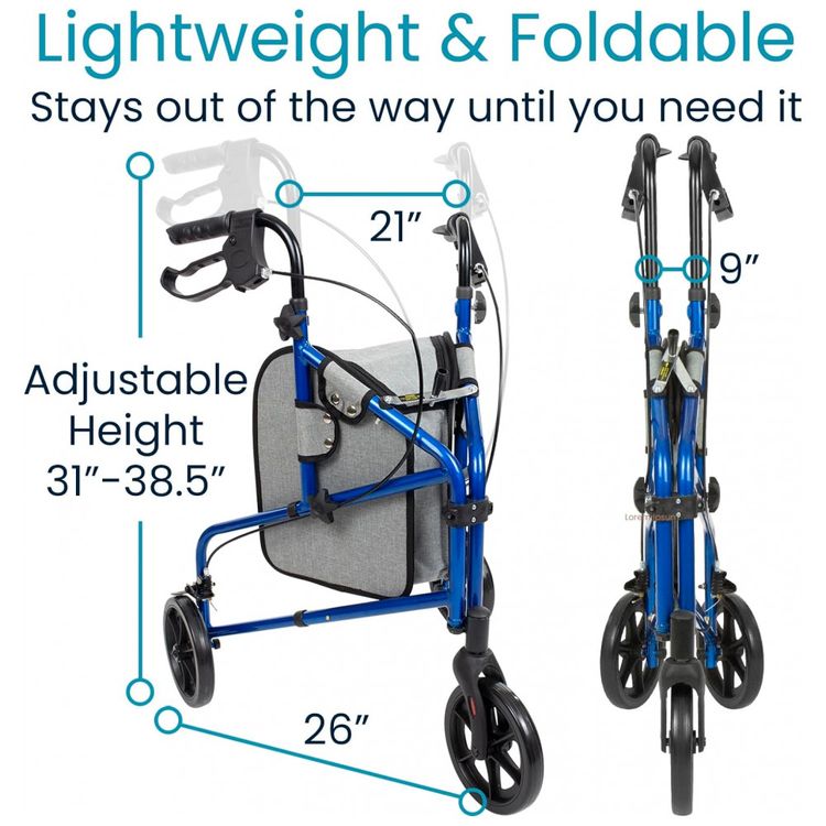 Andador-Adulto-Idoso-3-Rodas-Vive-Mobility-com-Bolsa-foto-2