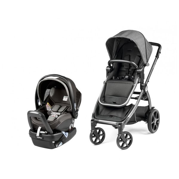 Carrinho-de-Bebe-com-Cadeira-para-Carro-Peg-Perego-Cinza-foto-0