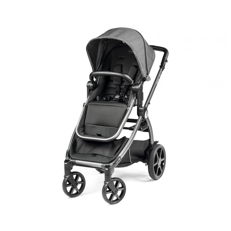 Carrinho-de-Bebe-com-Cadeira-para-Carro-Peg-Perego-Cinza-foto-1