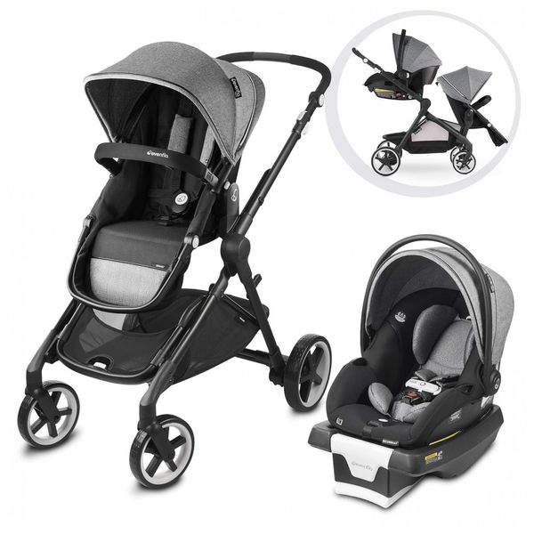Carrinho-de-Bebe-com-Cadeira-para-Carro-Evenflo-Gold-Pivot-foto-0