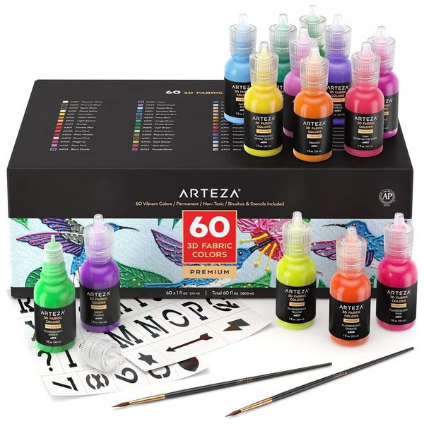 Kit-de-Tinta-Acrilica-3D-Profissional-Permanente-com-60-foto-0