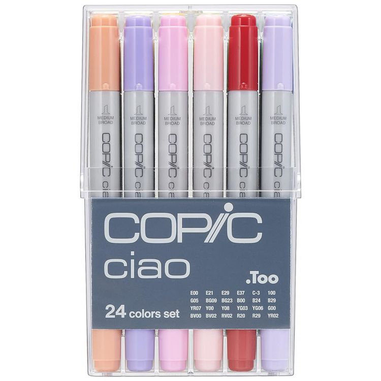 Kit-de-Canetas-Profissionais-com-Estojo-24-Pecas-Copic-foto-0