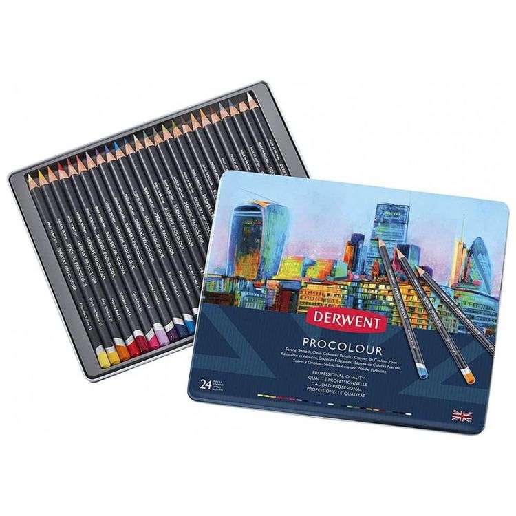 Kit-Lapis-de-Cor-Profissional-com-Estojo-24-pecas-Derwent-foto-1