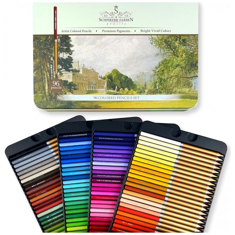 Kit-Lapis-de-Cor-Profissional-com-Estojo-96-pecas-SCHPIRERR-foto-0