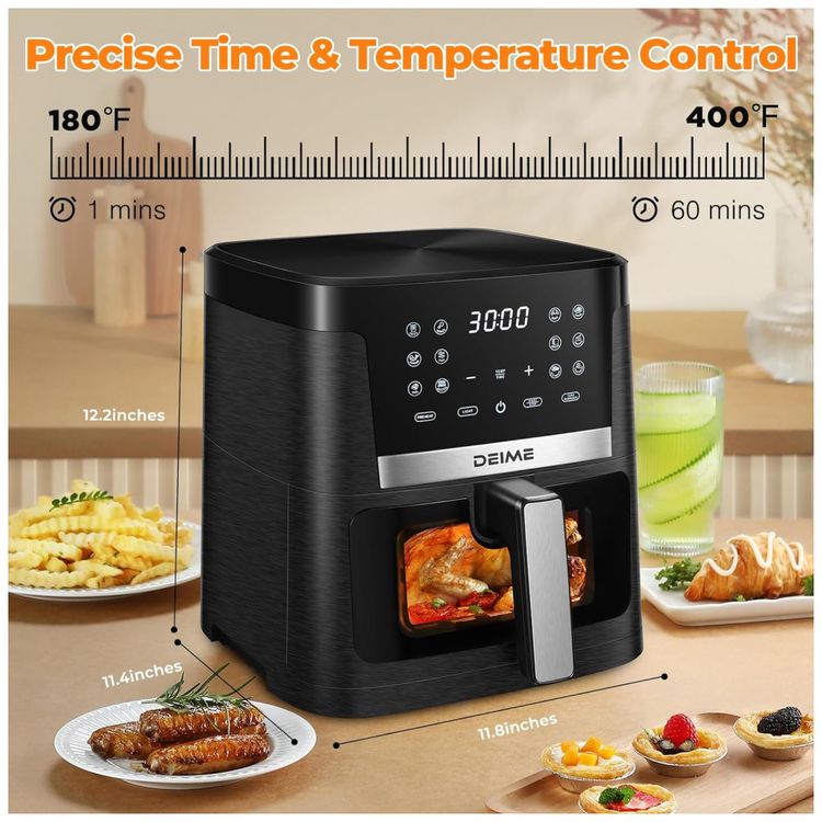 Fritadeira-Eletrica-AirFryer-6.2L-com-Painel-Digital-e-Cesto-foto-2