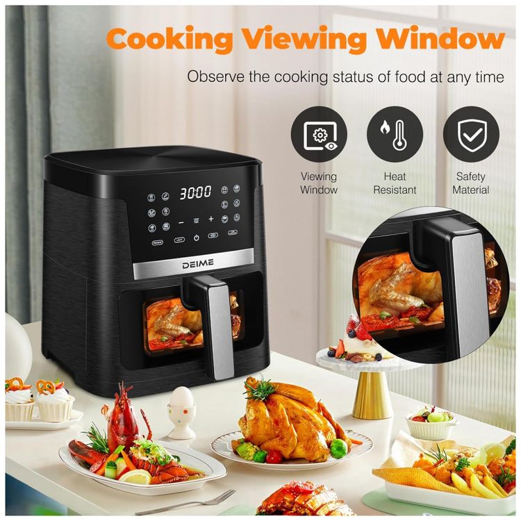Fritadeira-Eletrica-AirFryer-6.2L-com-Painel-Digital-e-Cesto-foto-4