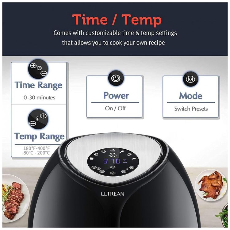 Fritadeira-Eletrica-AirFryer-6L-com-Painel-Digital-e-Cesto-foto-2