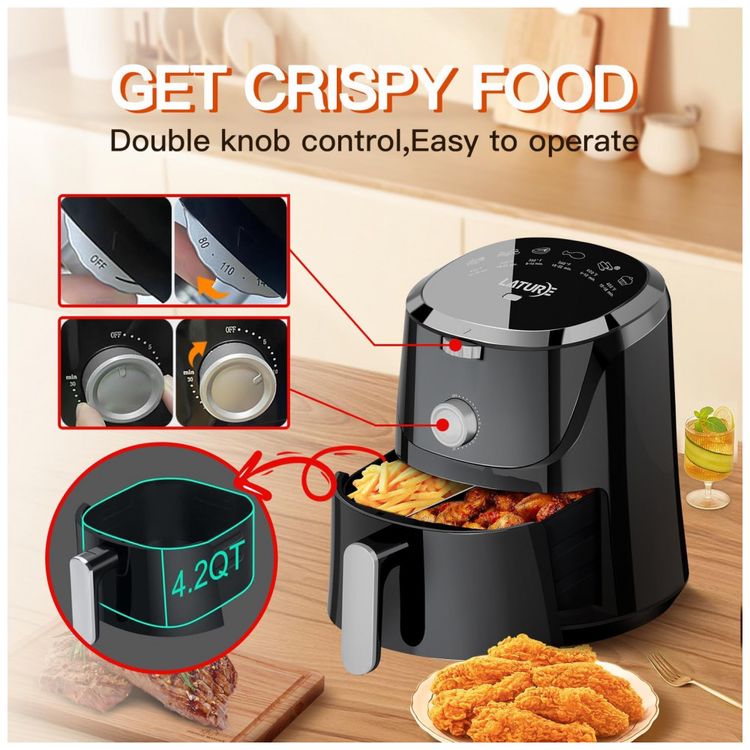 Fritadeira-Eletrica-AirFryer-4.2L-com-Temperatura-Ajustavel-foto-2