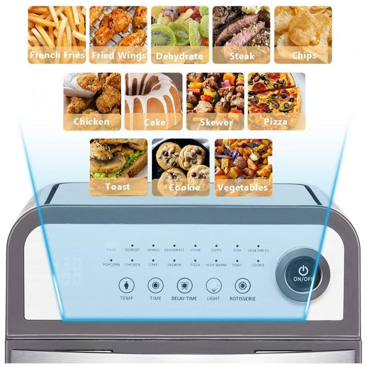 Fritadeira-Eletrica-AirFryer-12L-com-Painel-Digital-110V-foto-2