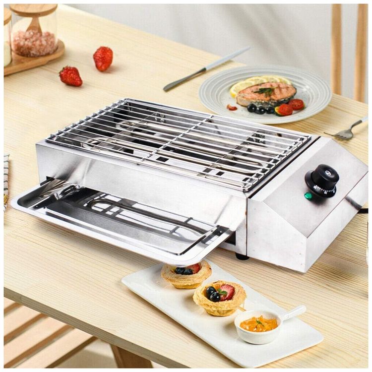 Churrasqueira-Grill-Eletrica-ate-6-Porcoes-em-Aco-foto-0
