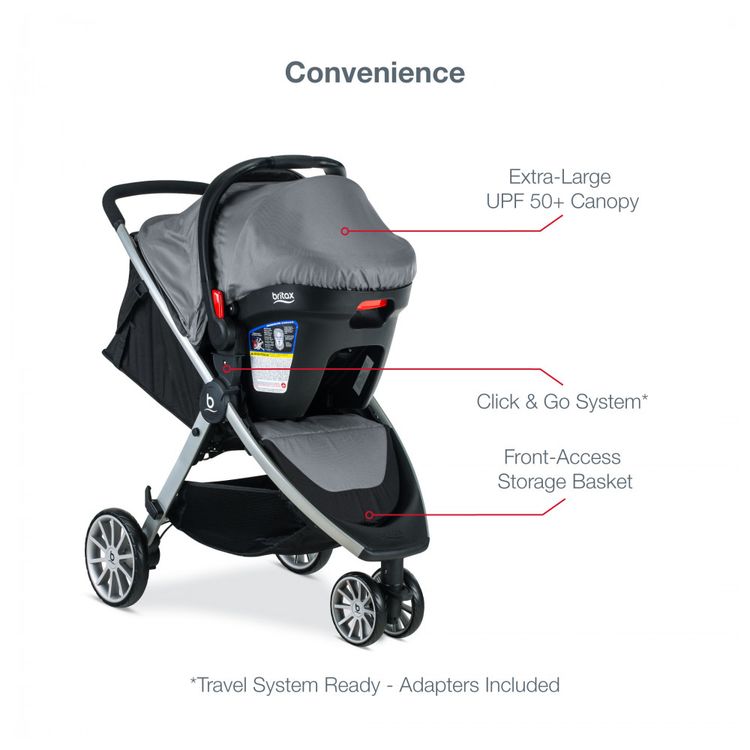 Carrinho-de-Bebe-com-Cadeira-para-Carro-Britax-B-Lively-foto-3
