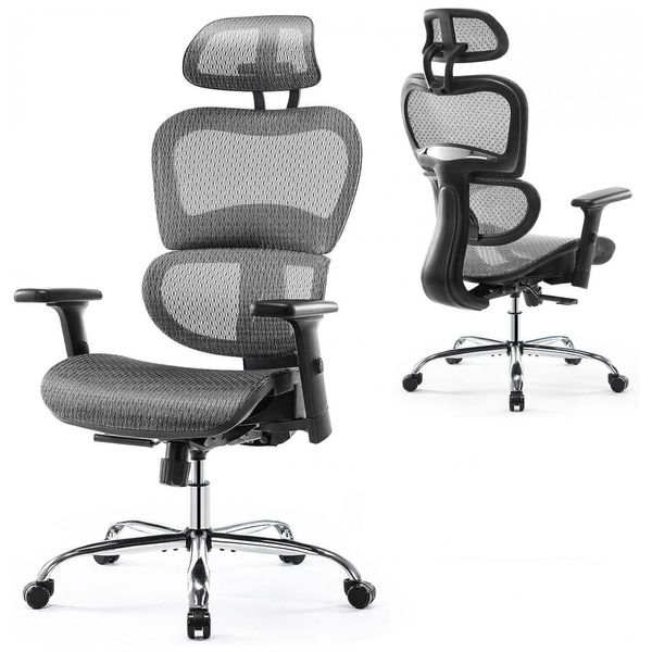 Cadeira-de-Escritorio-Ergonomica-com-Suporte-Lombar-e-Apoios-foto-0