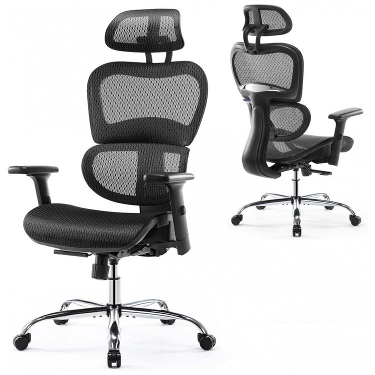 Cadeira-de-Escritorio-Ergonomica-com-Suporte-Lombar-e-Apoios-foto-0
