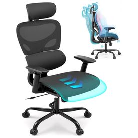 Cadeira-de-Escritorio-Ergonomica-com-Suporte-e-Apoio-de-foto-0
