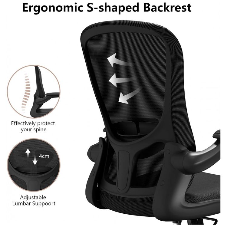 Cadeira-de-Escritorio-Ergonomica-em-Malha-Respiravel-com-foto-5