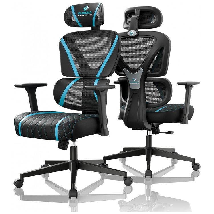 Cadeira-de-Escritorio-Gamer-Ergonomica-com-Apoio-3D-EUREKA-foto-0