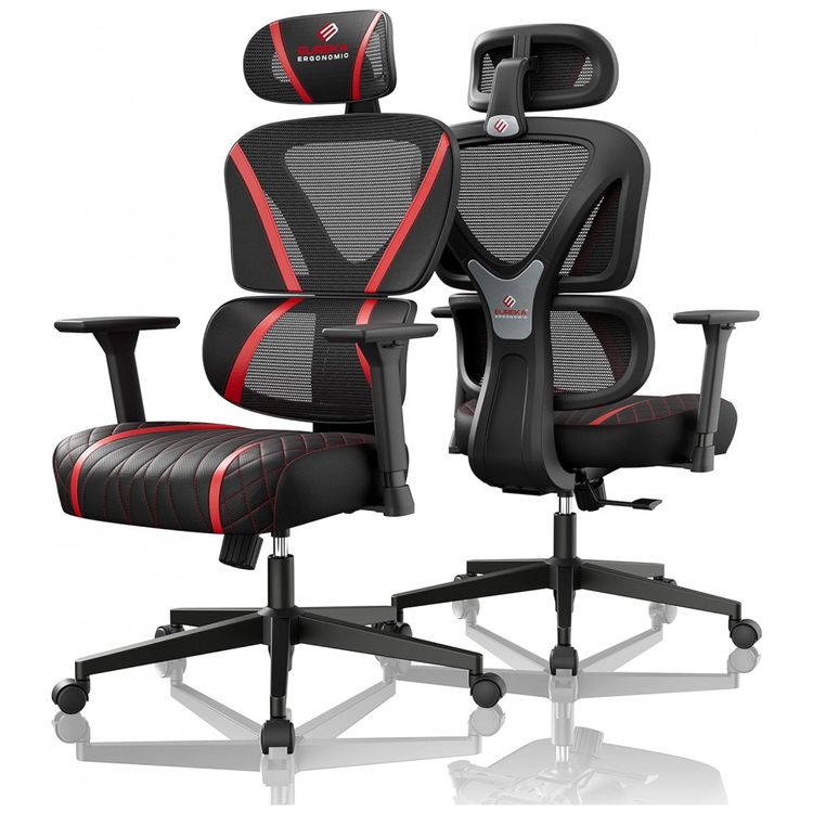 Cadeira-de-Escritorio-Gamer-Ergonomica-com-Apoio-3D-EUREKA-foto-0
