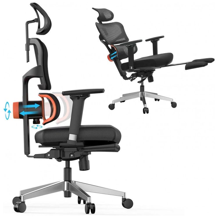 Cadeira-de-Escritorio-Ergonomica-com-Suporte-para-Lombar-4D-foto-0