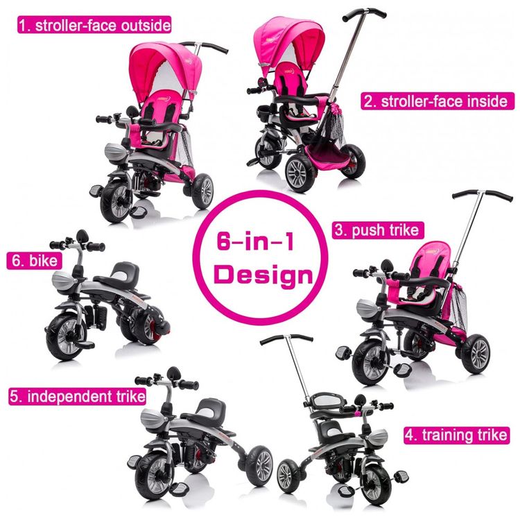 Triciclo-Infantil-para-Passeio-com-Assento-Ajustavel-6-foto-1