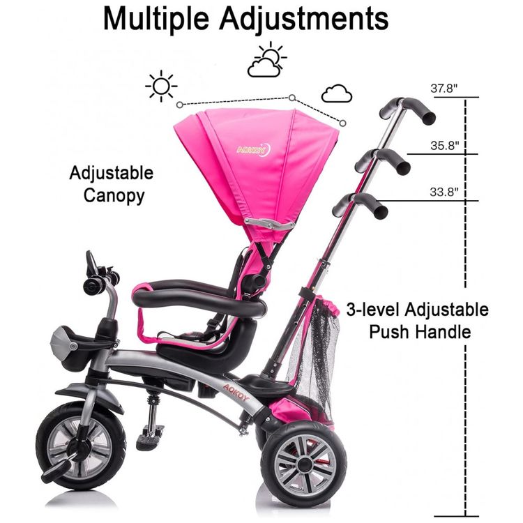 Triciclo-Infantil-para-Passeio-com-Assento-Ajustavel-6-foto-5
